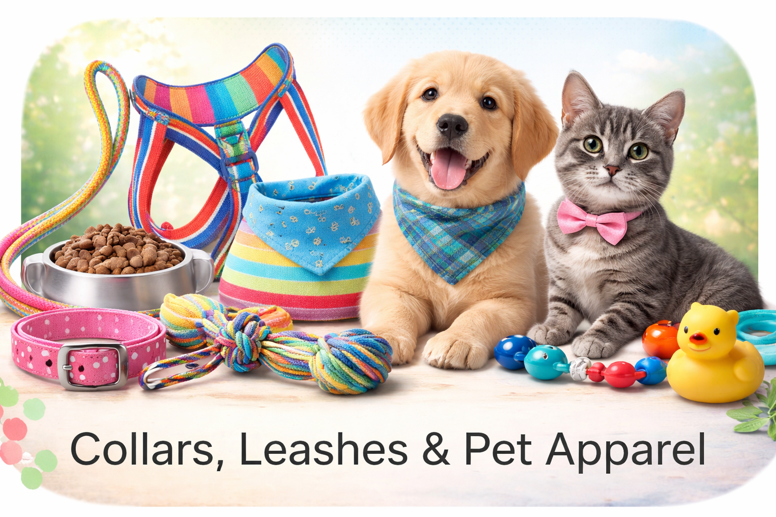 Collars, Leashes & Pet Apparel