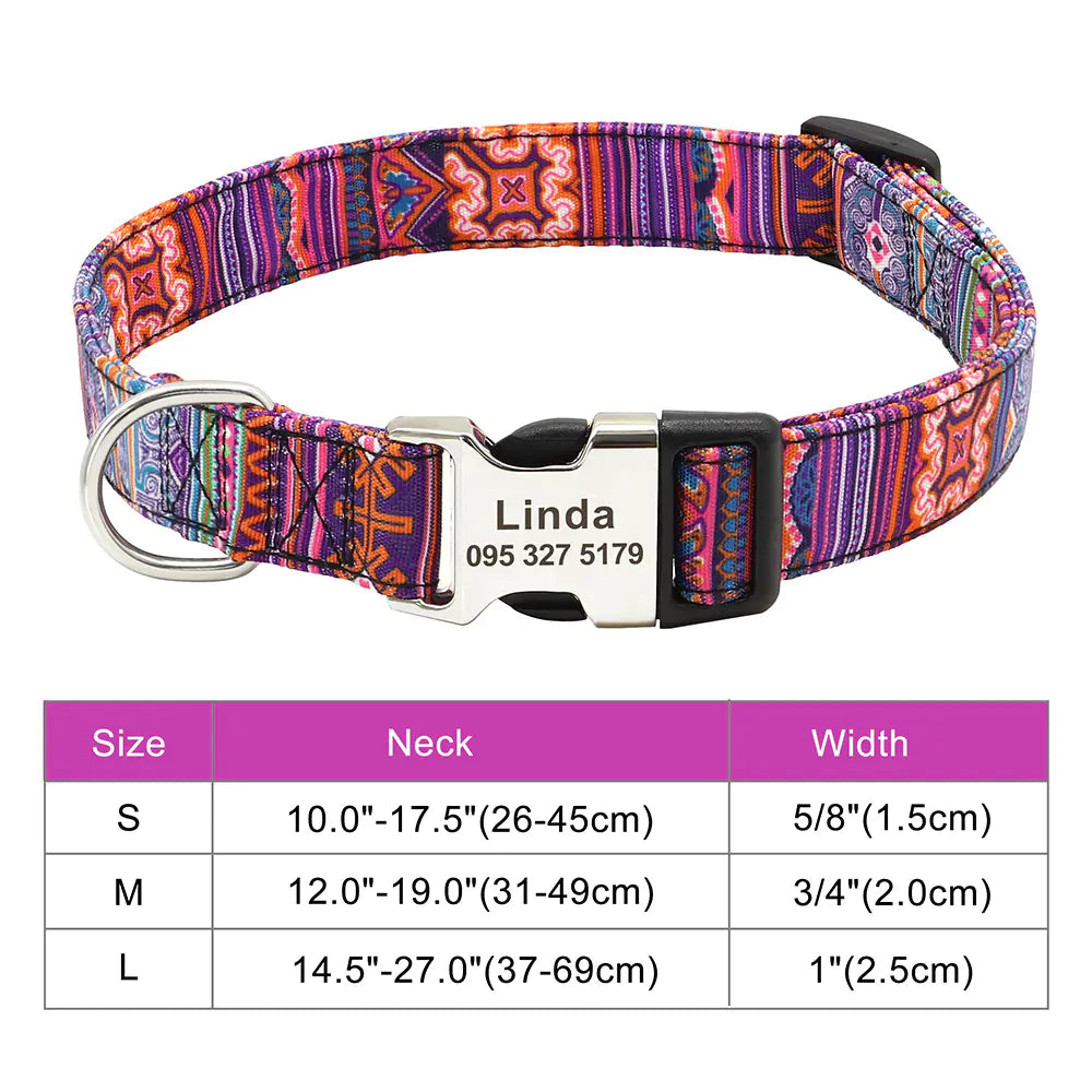 Adjustable Nylon Dog and Cat Collar