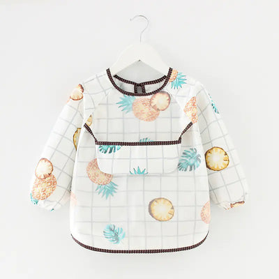 Waterproof Long Sleeve Kids Smock Apron for Eating