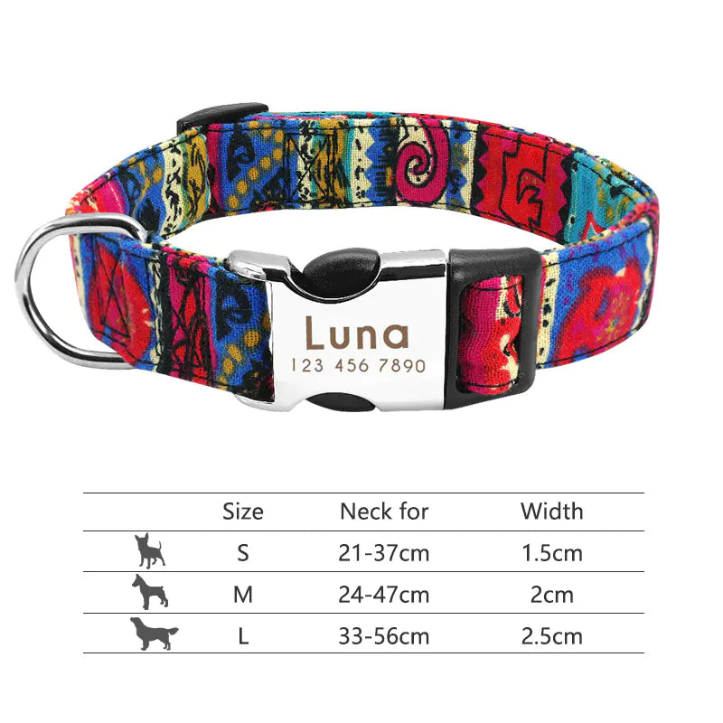 Adjustable Nylon Dog and Cat Collar