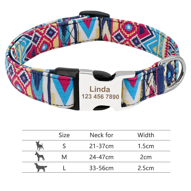 Adjustable Nylon Dog and Cat Collar