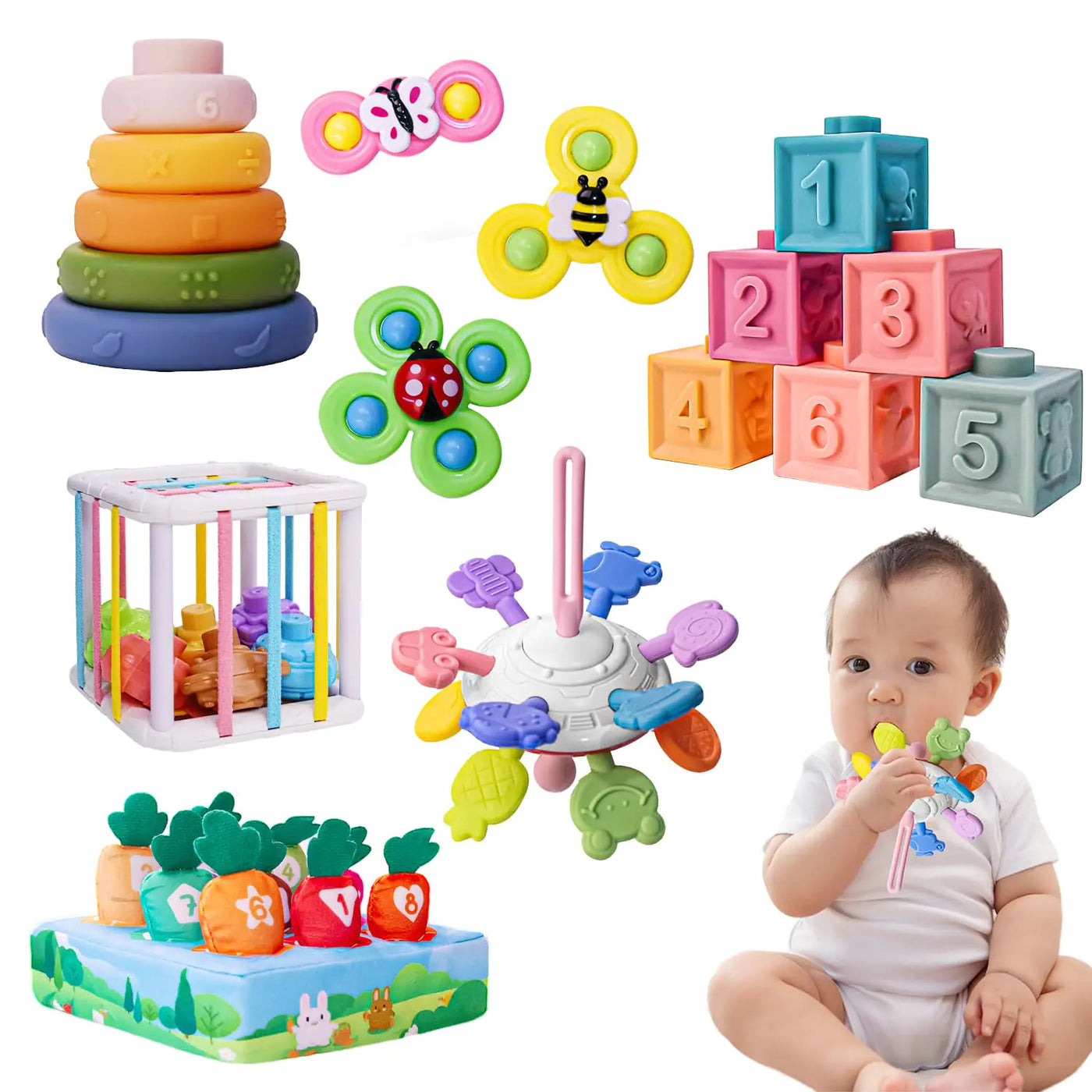 Montessori Baby Bonanza - 6-in-1 Sensory Set