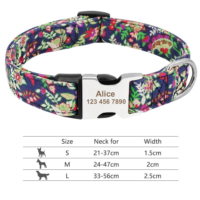 Adjustable Nylon Dog and Cat Collar