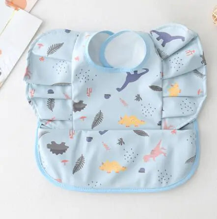 Baby Meal Pocket Waterproof Bib with Angel Wing Design
