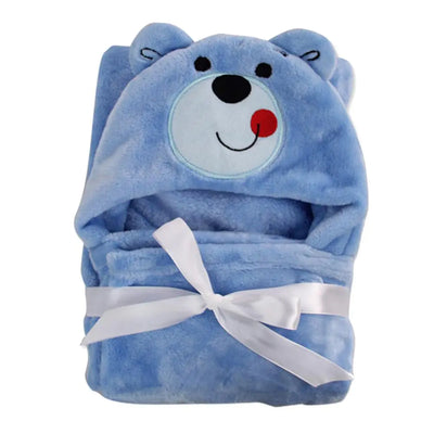Fluffy Hooded Bath Towels for Children