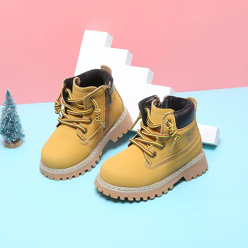 Luxury Cashmere-Lined Toddler Martin Boots