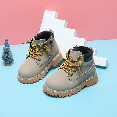Luxury Cashmere-Lined Toddler Martin Boots