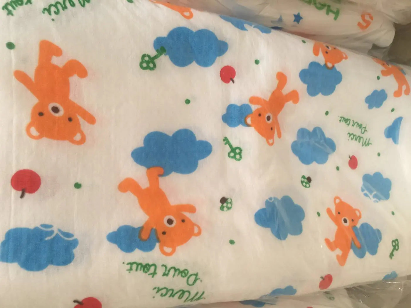 Double-layer Cartoon Print Baby Bath Towel