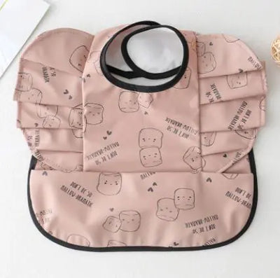 Baby Meal Pocket Waterproof Bib with Angel Wing Design