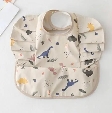 Baby Meal Pocket Waterproof Bib with Angel Wing Design