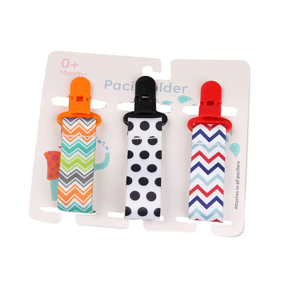 Cartoon Pattern Baby Pacifier Teether Pack of Three