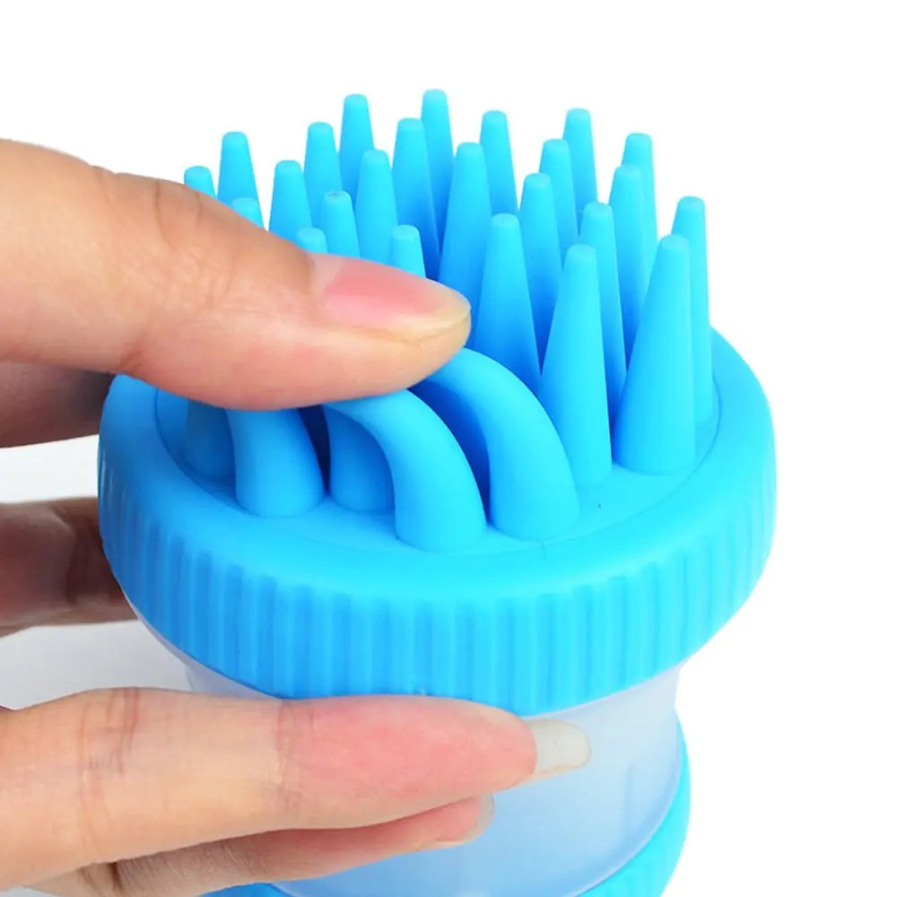 Pet Pamper Brush with Foot Cleaner