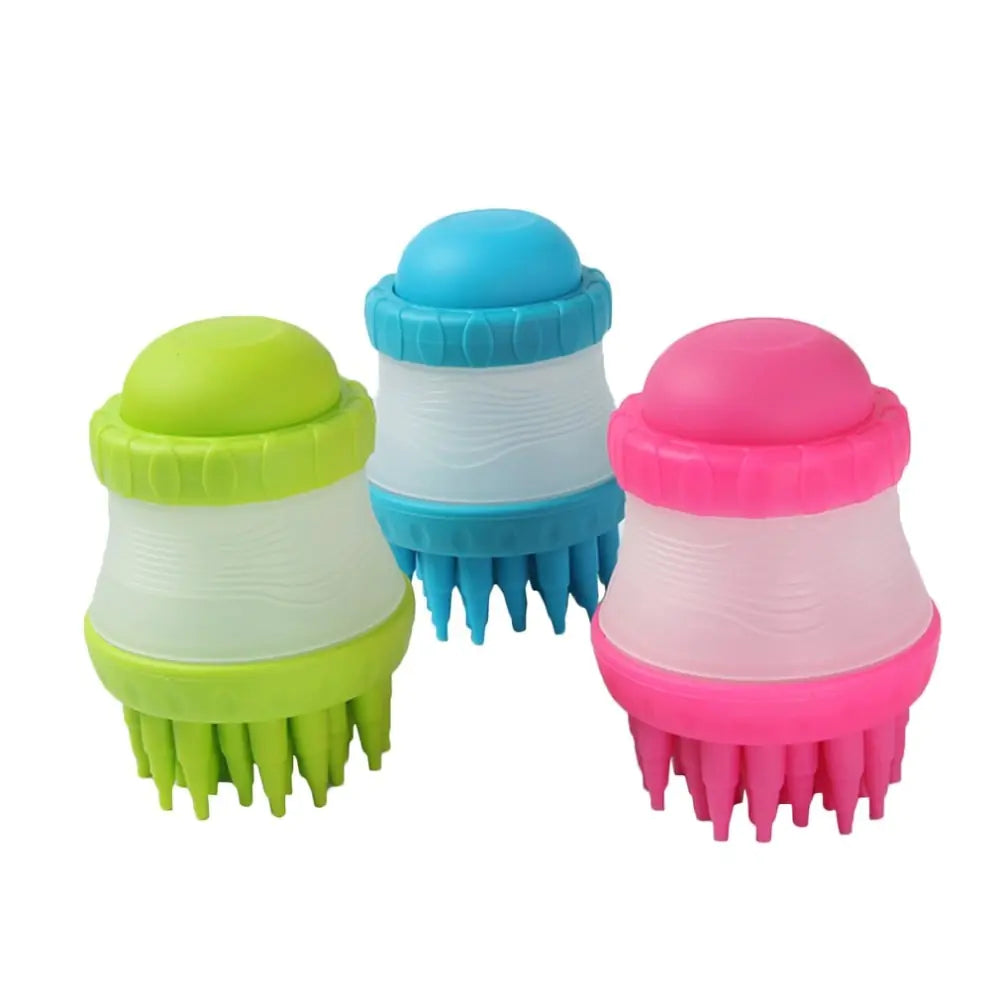 Pet Pamper Brush with Foot Cleaner