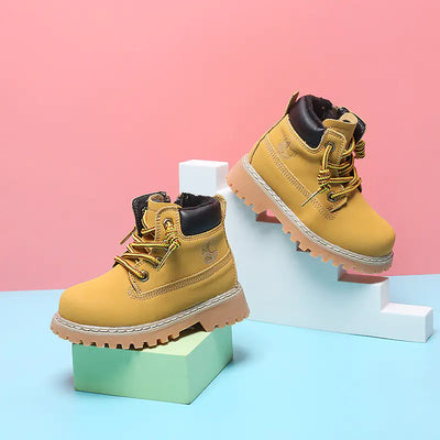 Luxury Cashmere-Lined Toddler Martin Boots