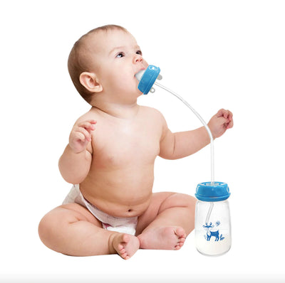 Hands-Free Baby Feeding Bottle