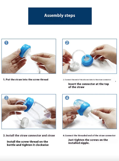 Hands-Free Baby Feeding Bottle