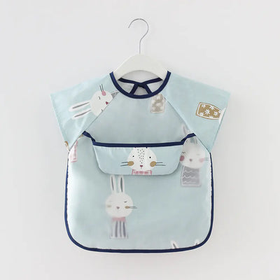 Waterproof Long Sleeve Kids Smock Apron for Eating