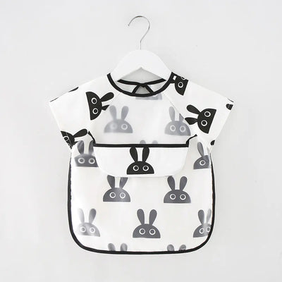 Waterproof Long Sleeve Kids Smock Apron for Eating